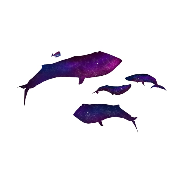 Galaxy Whales by MelMelIsMe456