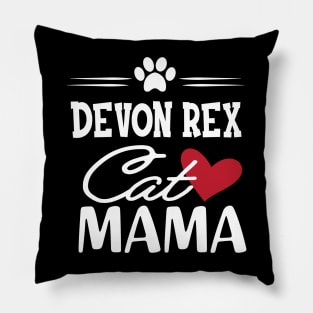 Devon rex cat mama Pillow