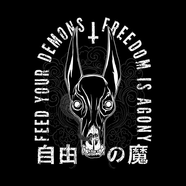 Freedom Is Agony, black 2 back by Krobilad