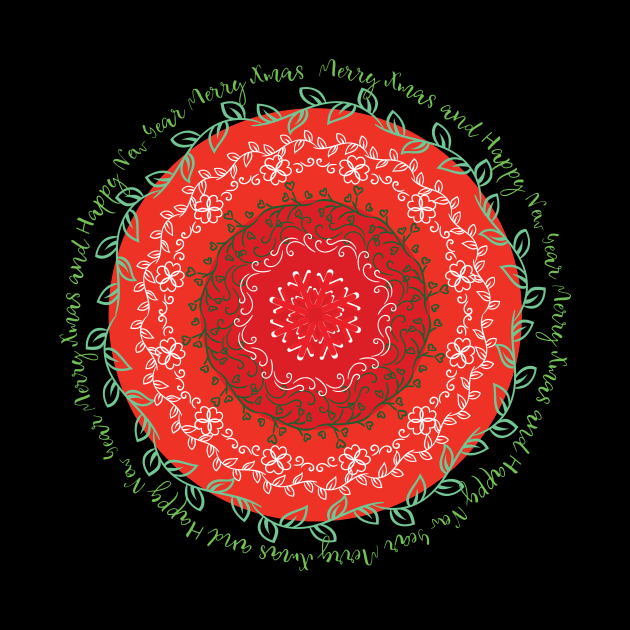 Xmas New Year Mandala by emma17