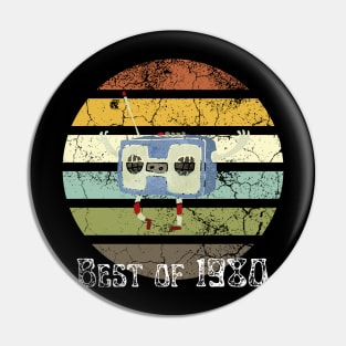 Best of 1980s retro tee for father gift, best of 1980 vintage tee for father gift, Pin