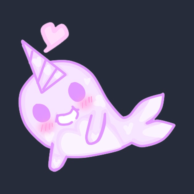 Kawaii Narwhal by starpinneappleartshop