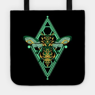 Green Bee Ornament Tote