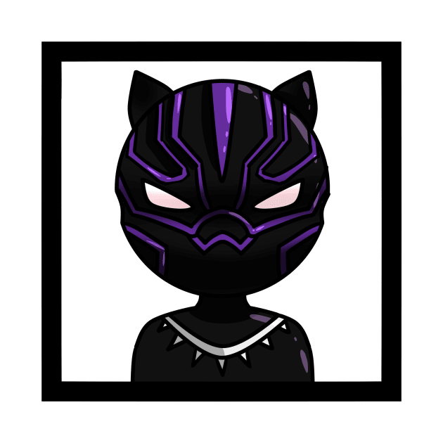 Black Panther Funko Pop Style by karinac