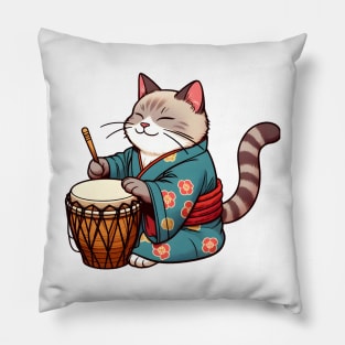 Djembe cat Pillow