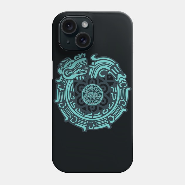 Aztec Traditional Dragon Phone Case by Souls.Print