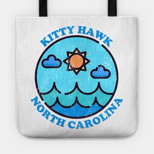 Kitty Hawk, NC Summertime Vacationing Ocean Skyline Tote