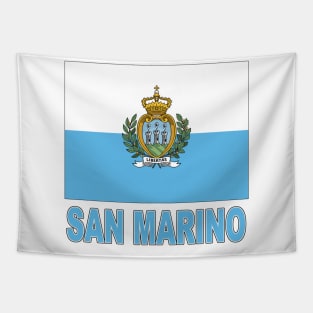 The Pride of San Marino - National Flag Design Tapestry