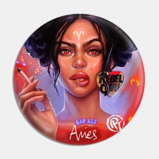 Aries zodiac Pin