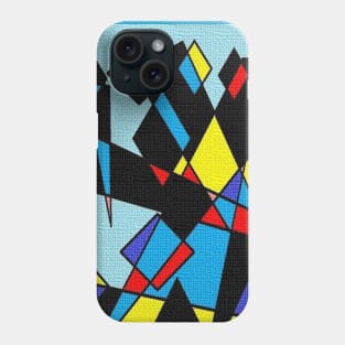 Black blue and yellow Phone Case