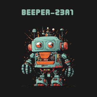 Futuristic Funny Robots  Beeper23A1 T-Shirt