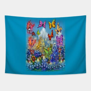 Wildflowers with Pixies Tapestry