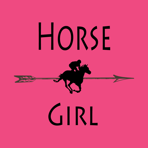 Horse Girl T-shirt by BlueDolphinStudios