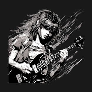 Rocking Guitar Girl T-Shirt