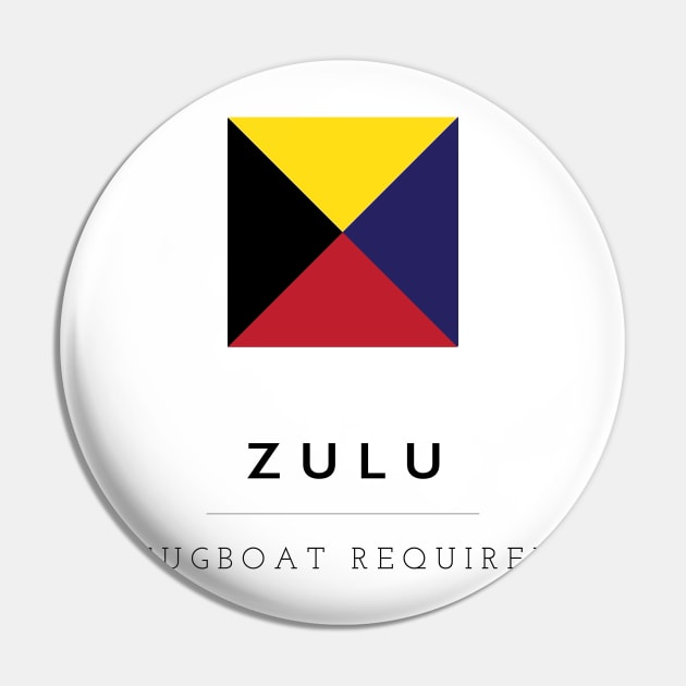 Zulu: ICS Flag Semaphore Pin by calebfaires