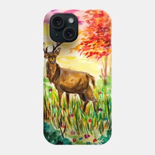 Deer in the Autumn Forest Phone Case