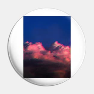 Glitched aesthetic pink clouds Pin