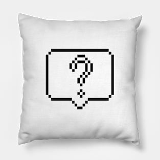 Question Dialogue Bubble Pillow