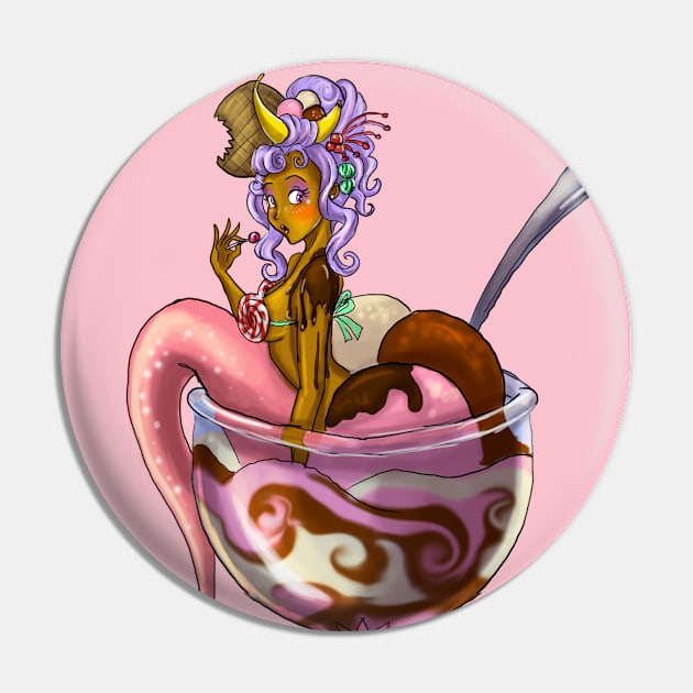 Sweets and Ice Cream Mermaid Pin by kaemcspadden@gmail.com