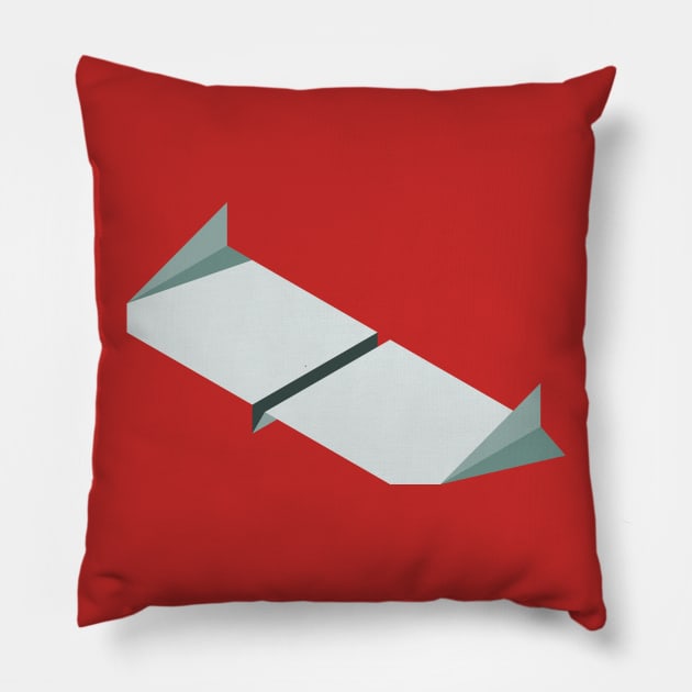 Vector Paperplane Chinook Pillow by Softawareness