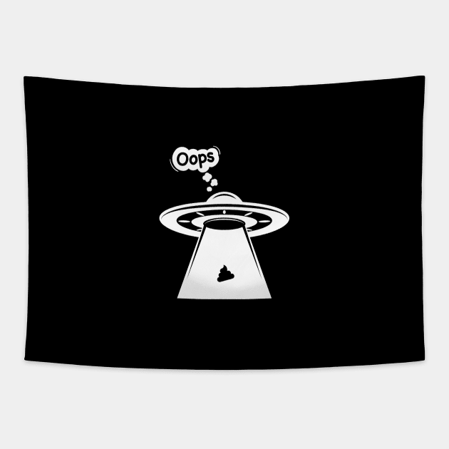 UFO Poop Tapestry by EdSan Designs