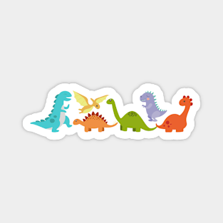 Assorted Colourful Dinosaurs Magnet