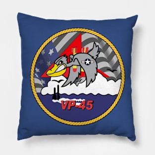 Patrol Squadron 45 Patriotic logo Pillow