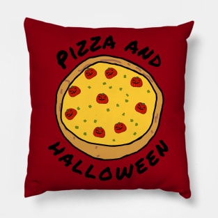 Pizza and Halloween Horror Food Pillow