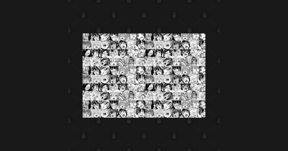 Ahegao Pattern - Ahegao - T-Shirt | TeePublic