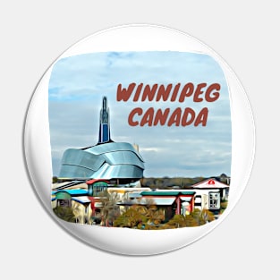 Winnipeg Canada Human Rights Museum Painting Pin