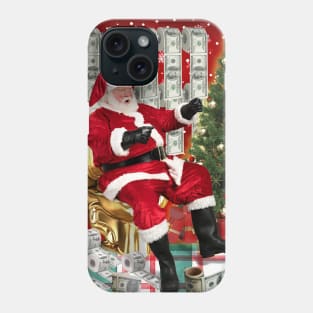 Christmas Santa Claus Money meme Phone Case