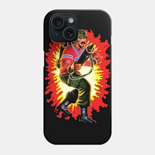 Bazooka GI Joe toy art card Phone Case