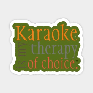 Karaoke Therapy Orange Magnet