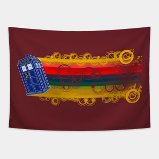 TARDIS to the Past Tapestry