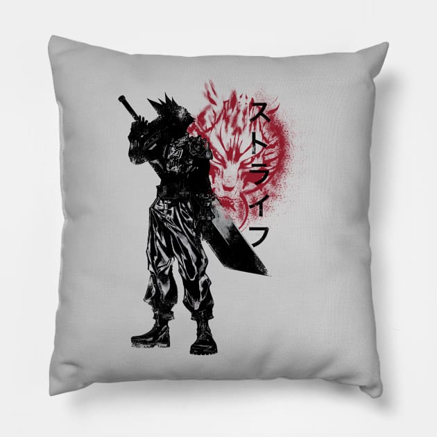 Ex-SOLDIER Pillow by FanFreak