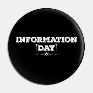 National Freedom of Information Day White Pin