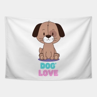 Love dog my family Tapestry