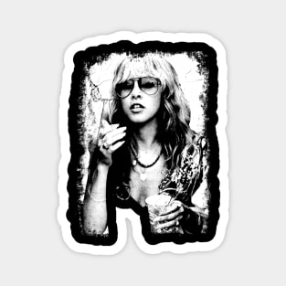 Stevie Nicks 80s 90s Vintage Distressed Magnet