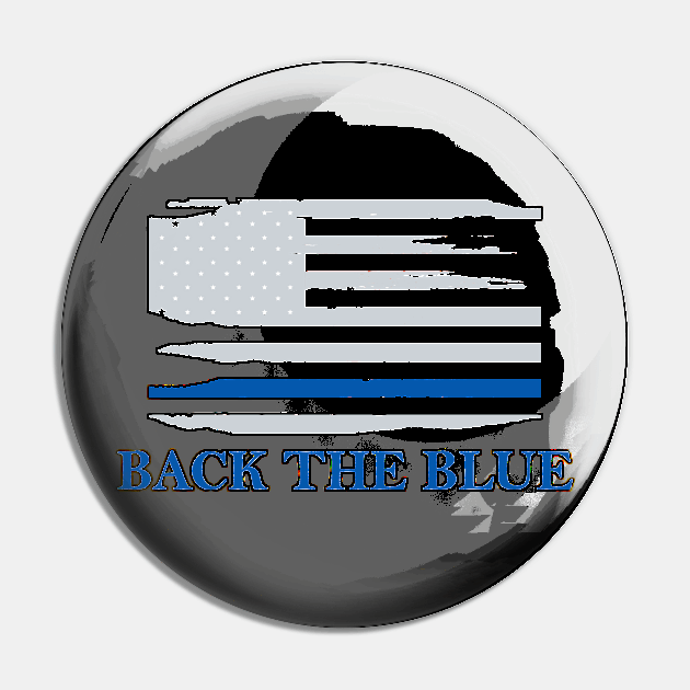 back the blue Pin by againstthelogic