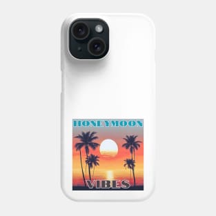 Honeymoon Vibes Palm Vintage Sunset Phone Case