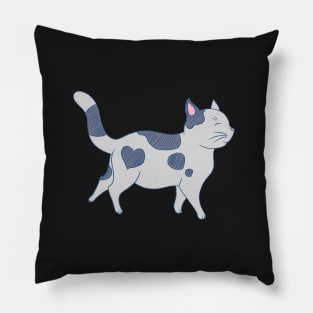 Cute Grey Cat Pillow