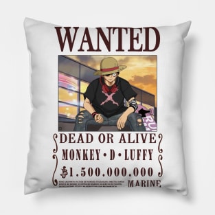 Monkey D Luffy One Piece Wanted Pillow