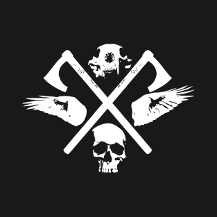 Berserker Emblem - Man - Wolf - Raven T-Shirt