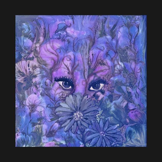 Beautiful Creature Artwork in Blue and Purple by Klssaginaw