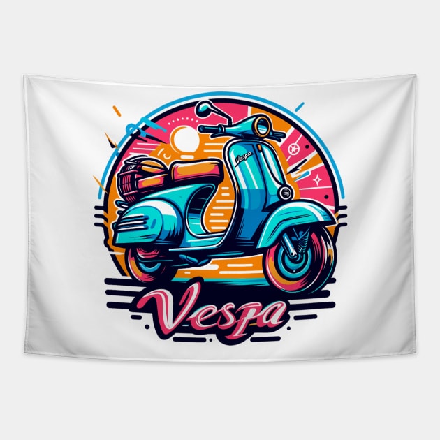 Piaggio Vespa Tapestry by Vehicles-Art