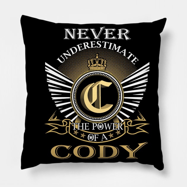 CODY Pillow by kyraheidy