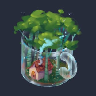 Cozy Forest in a Mug T-Shirt