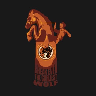 Bucking Bronco Vigor Design T-Shirt