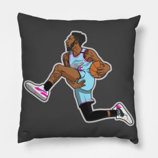 Derrick Jones Jr Cartoon Style Pillow