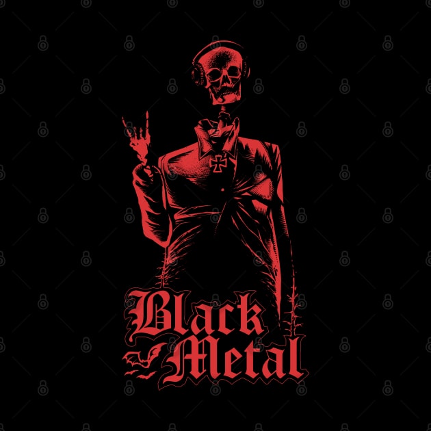 Black Metal (red version) by wildsidecomix